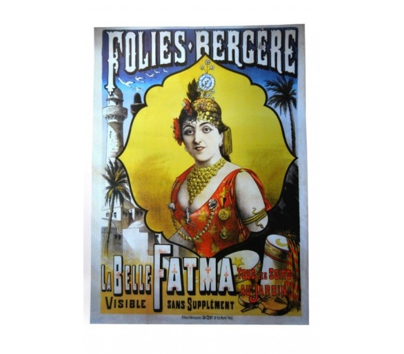 Affiche publicité rétro 50x70 cm Folies Bergère